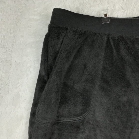 AnyBody Womens Pants Joggers‎ Fuzzy Black Pockets Pull On Elastic Waist L - Picture 5 of 12